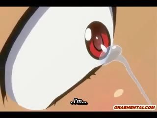 Hentai ξωτικό παίρνει johnson γάλα πλήρωση αυτήν λαιμός με γκέτο monsters